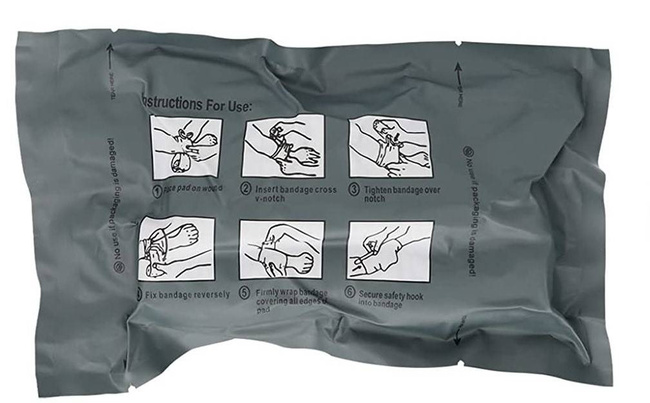 ISRAELI BANDAGE - 6 IN/15 CM - PORTABLE VACUUM PACK