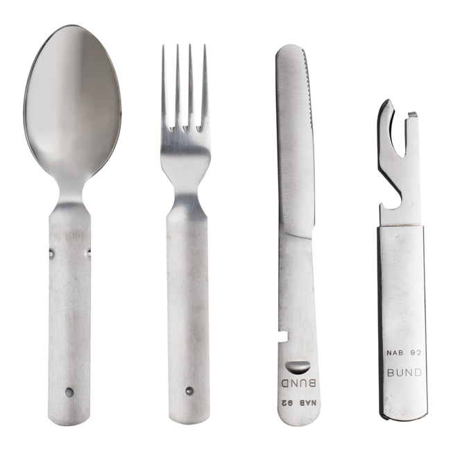 COMPACT FIELD CUTLERY SET - STAINLESS STEEL