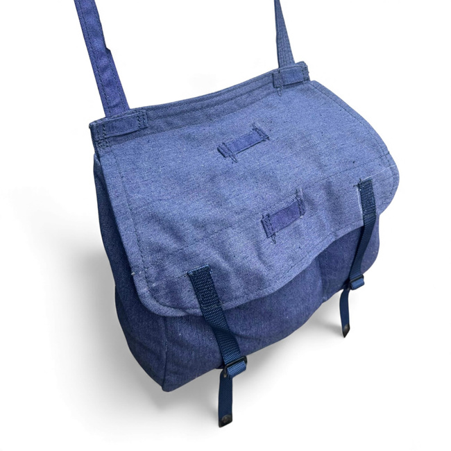 Romanian Military bread bag - Security, post-WWII, Romanian Army Surplus blue - Used