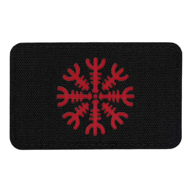 PATCH HELMET OF HORROR HORIZONTAL LASER CUT - BLACK/RED - M-TAC