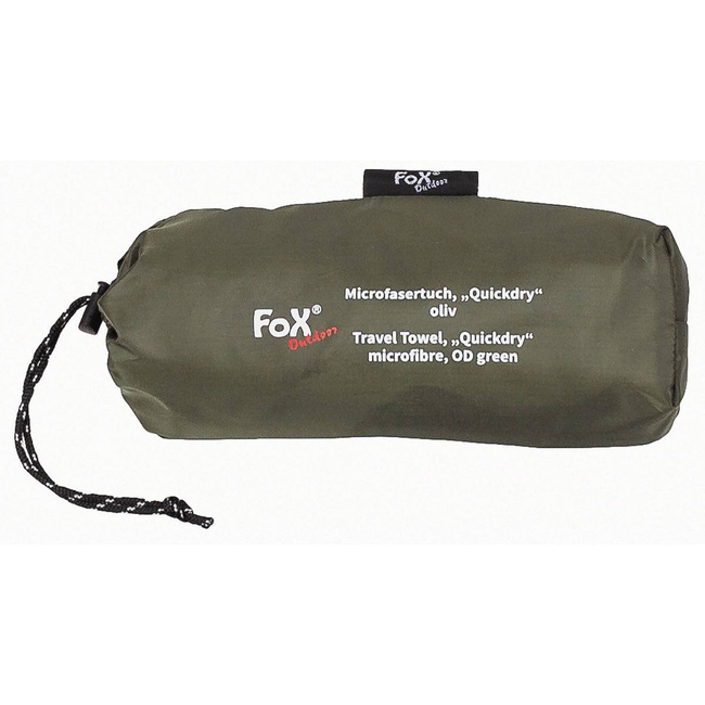 Travel Towel, Quickdry, Microfibre, OD green, ca. 130 x 80 cm