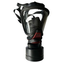 MSA AUER ULTRA ELITE GAS MASK FOR FIREFIGHTERS WITH ADAPTER AND FILTER - USED, IN GOOD CONDITION - FOR DECORATION