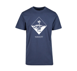 T-SHIRT - FORVERT PRINT - VINTAGE BLUE - MORRO BAY - BRANDIT