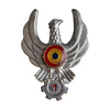 ROMANIAN AIR FORCE BADGE - MILITARY PILOT - CLASS I - ROMANIAN MILITARY SURPLUS - SILVER - IN GOOD CONDITION